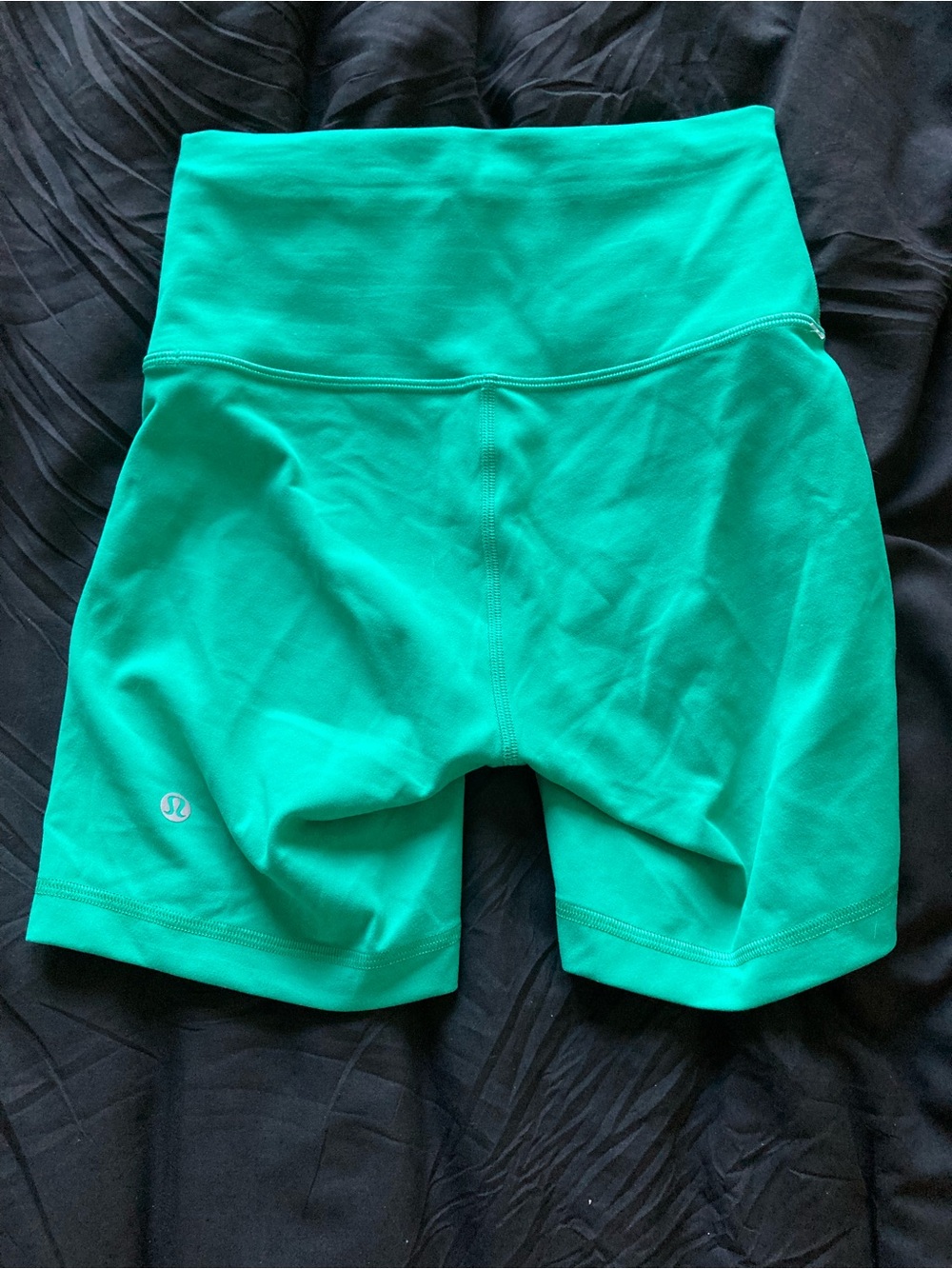 lululemon athletica wunder train High-Rise vibrant mint teal green Bike Shorts